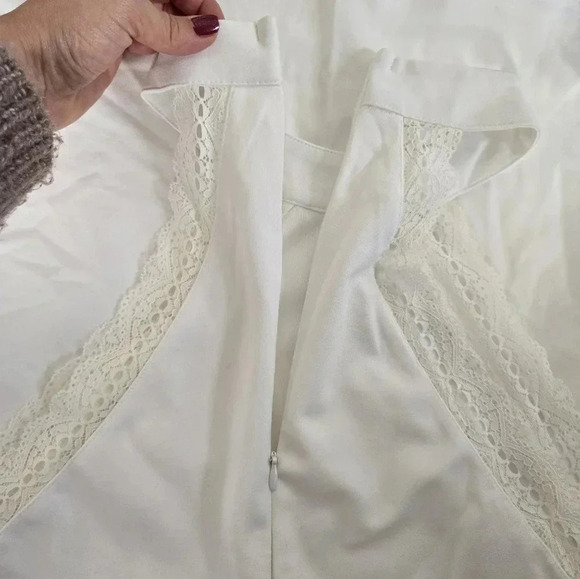 NWT Lulus Reach Out My Hand White Lace Skater Dress size small - Picture 11 of 12